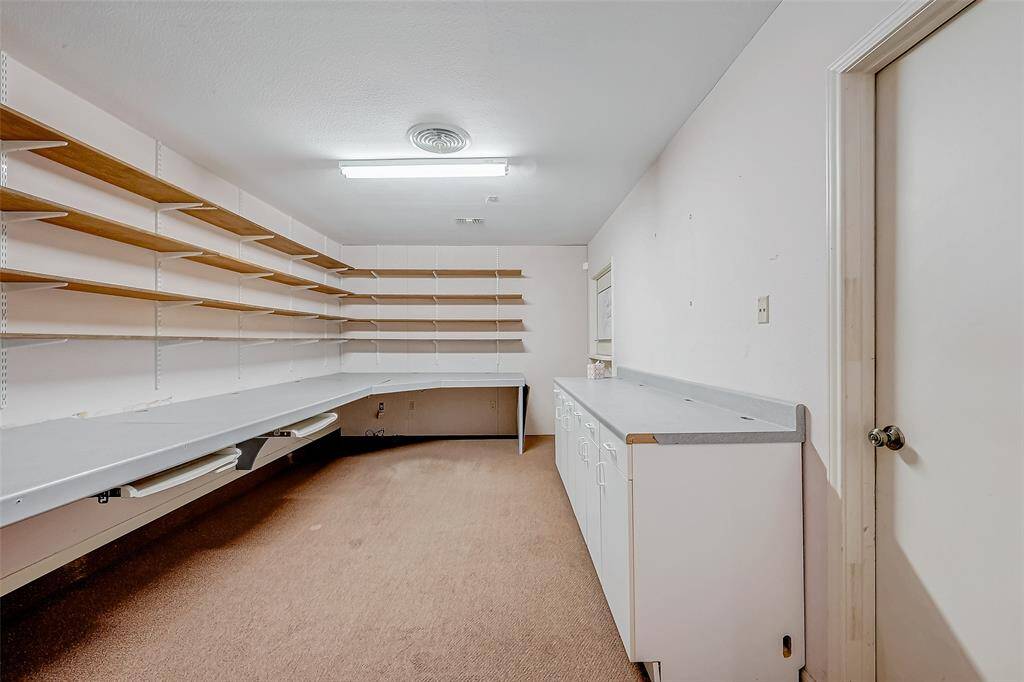 Third garage bay can be a craft room or workshop