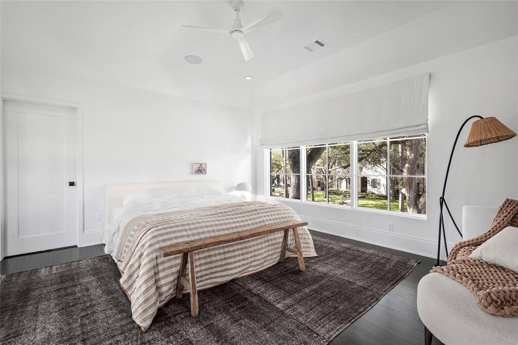 Front west bedroom with balcony access.