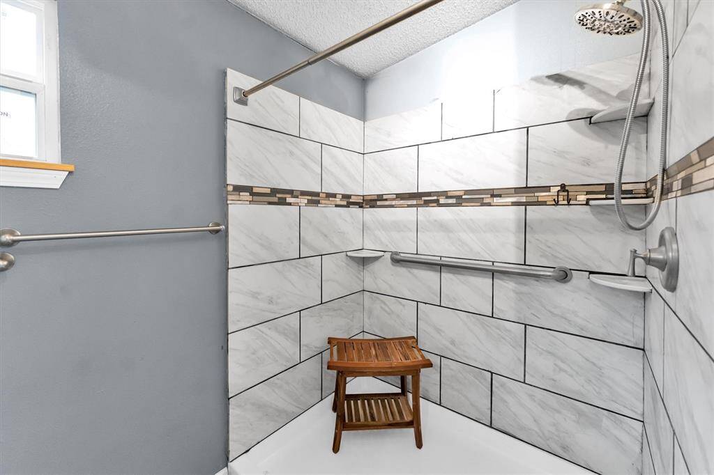 Huge walk-in shower