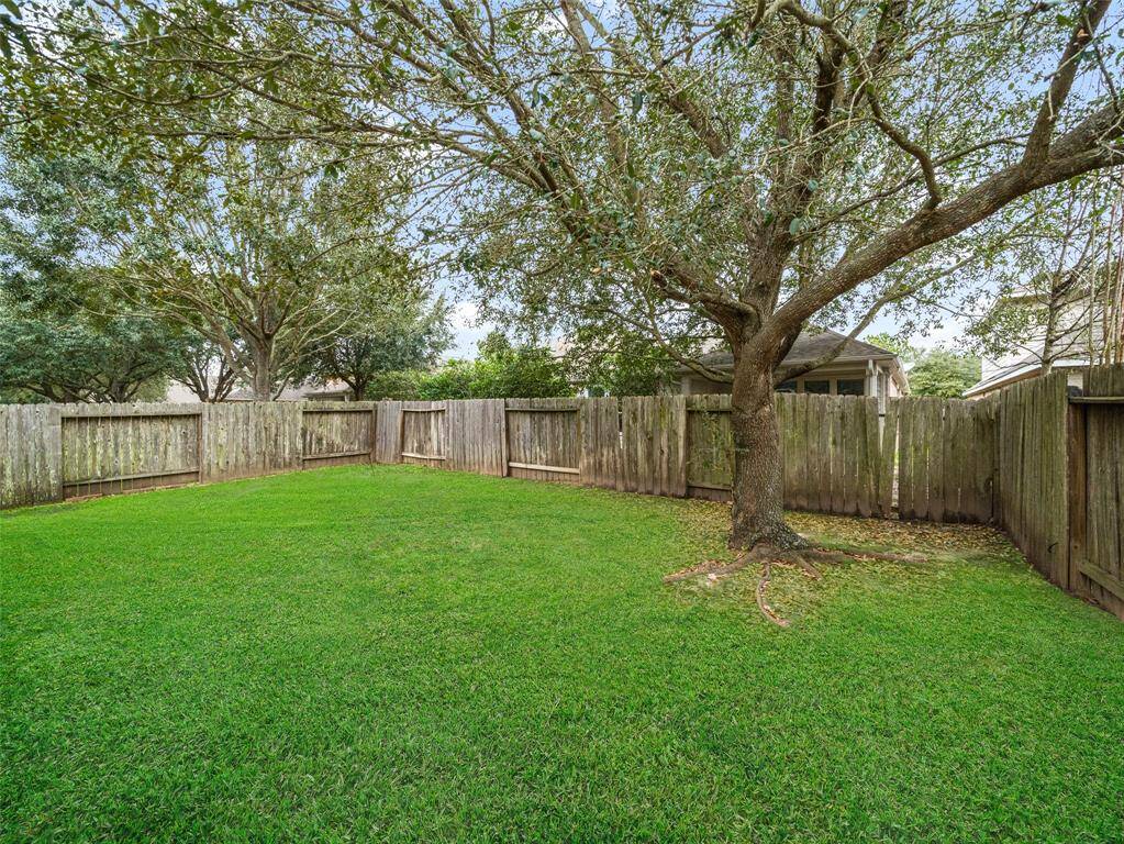 Step outside to a private backyard with a large green space, fully fenced and sprinklered, and a mature tree offers plenty of shade and privacy.