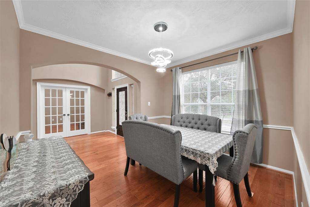 The formal dining room