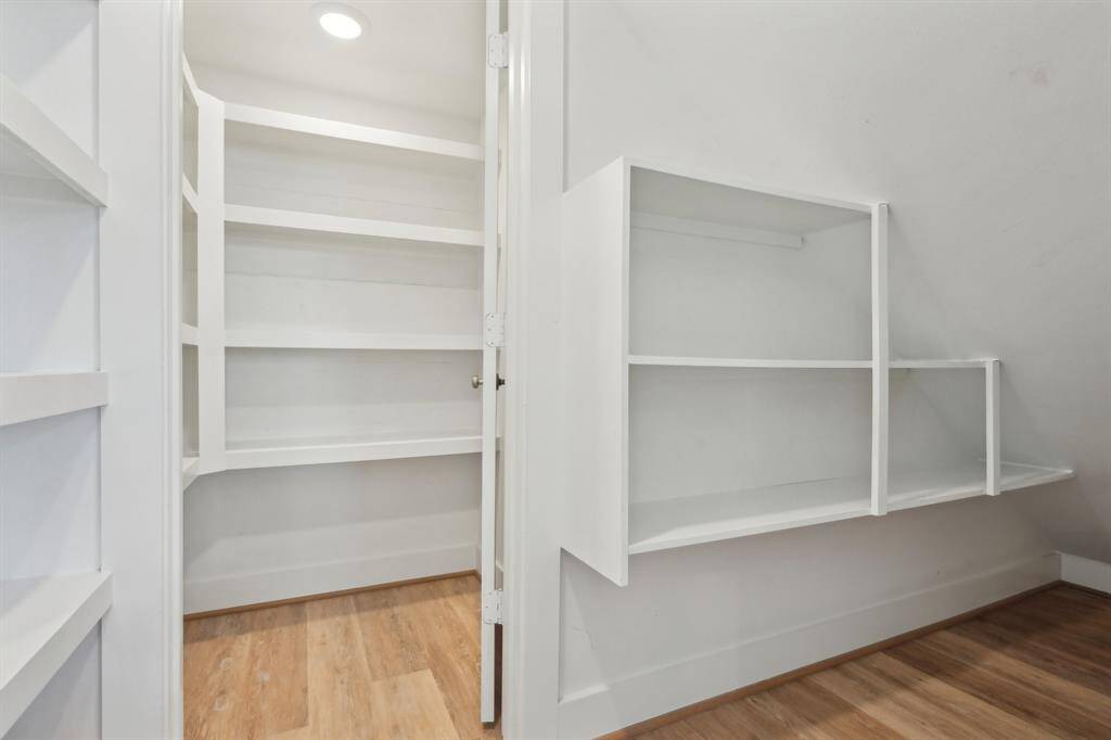 There is an incredible walk in pantry.