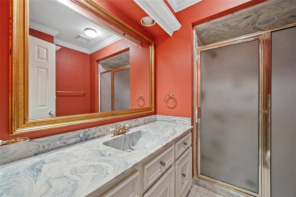 Full bath off bedroom...