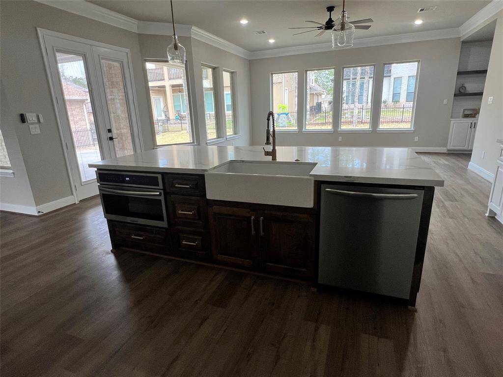 Other Interior Picture of a Similar Kitchen Open to the Living Room Built by Tx Best Home Builders.