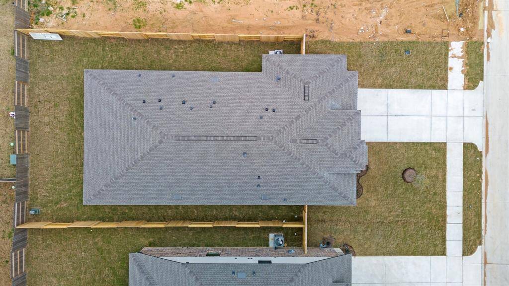 This aerial view of your home shows the amazing view of your lot.