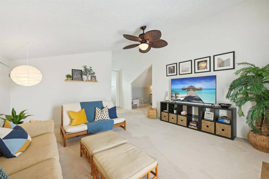 Upstairs living/game room! Deck access off of this room!