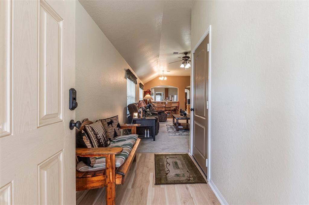 Front door view to living room.