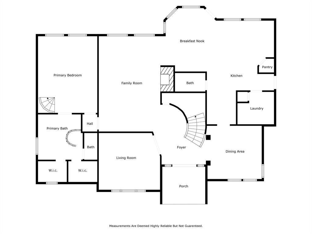 First Floor floor plan to show you how much space is in this Champions Center Park home.