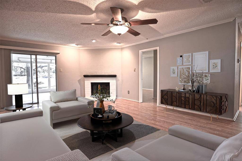 Family Room virtually staged