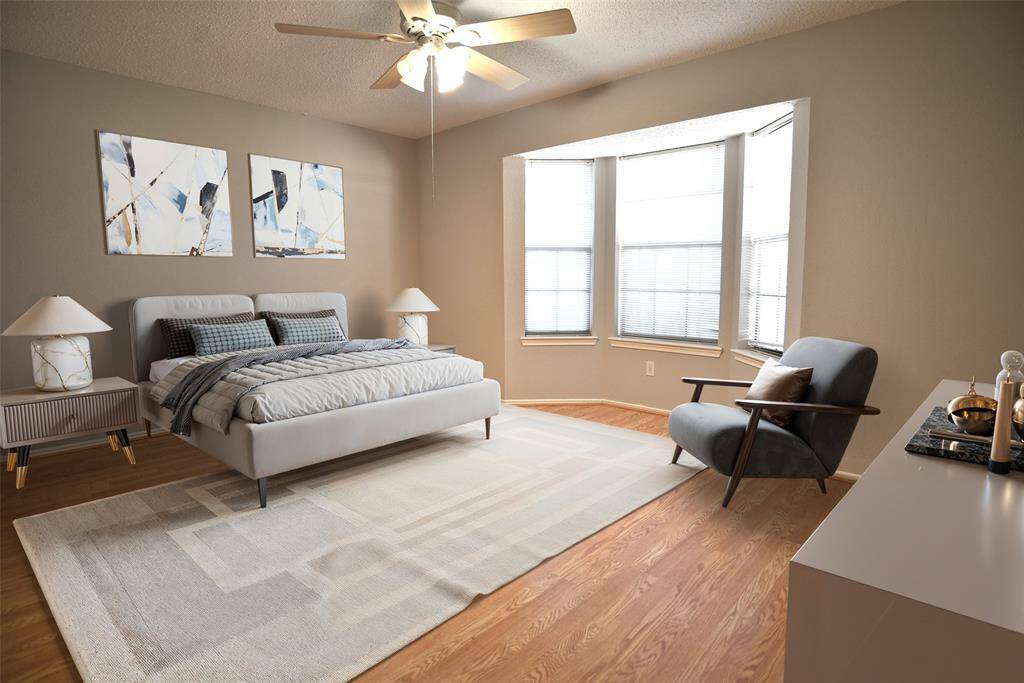 Huge secondary bedroom with walk-in closet! (Virtually staged)