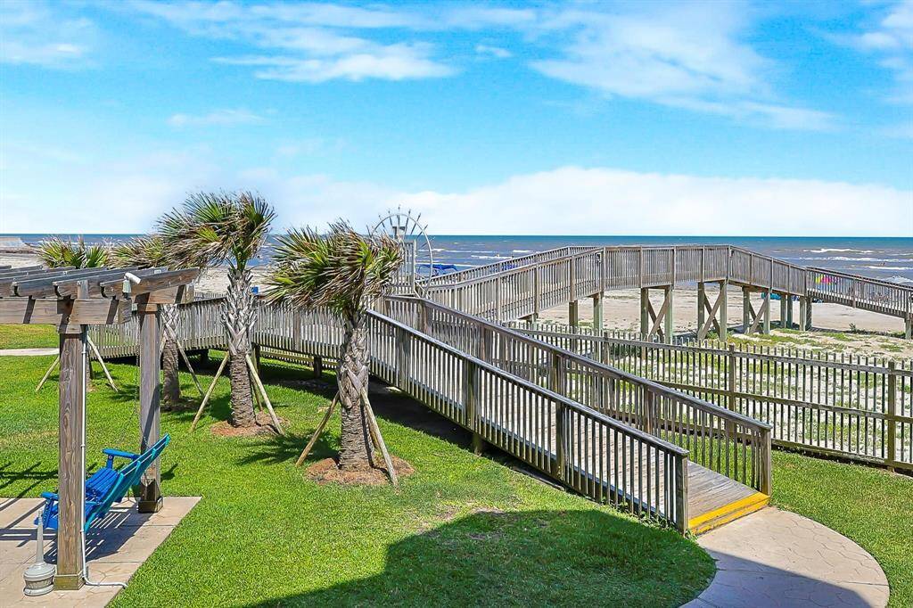 Walk straight onto the beach