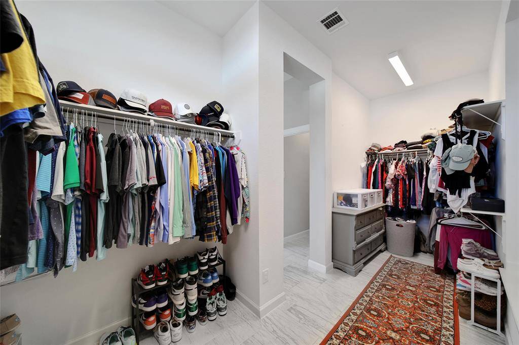 View of primary closet.