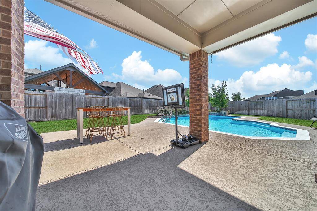 View of back patio.