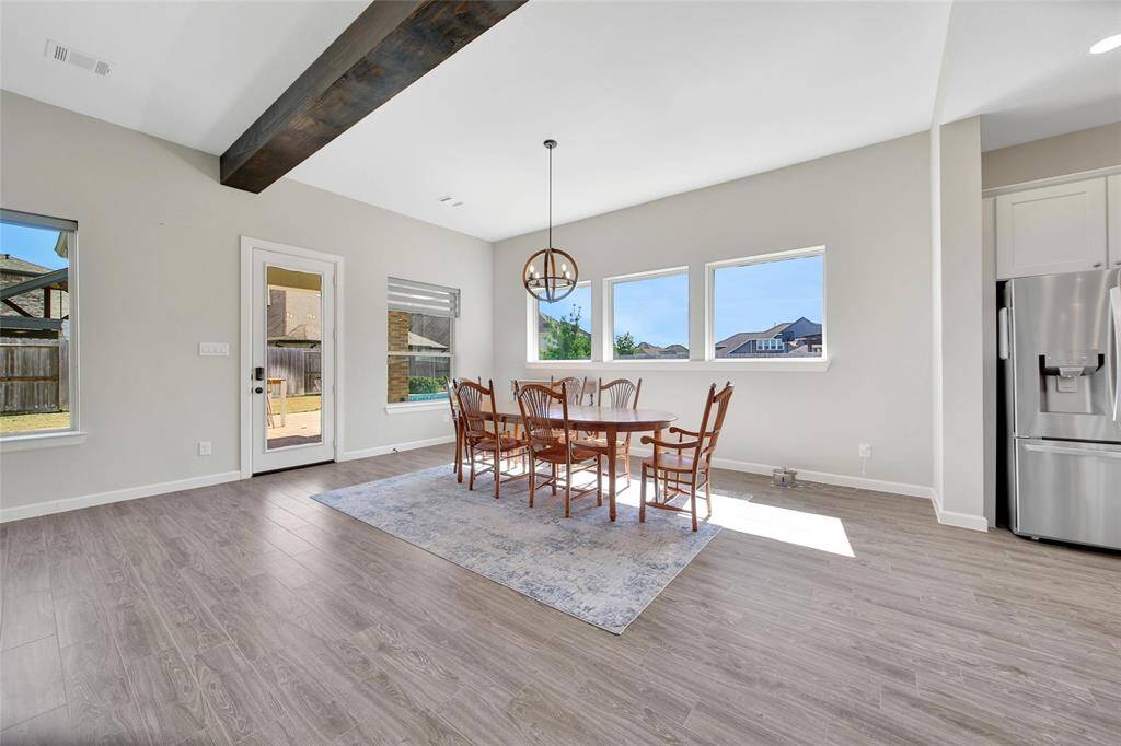 View of breakfast nook.
