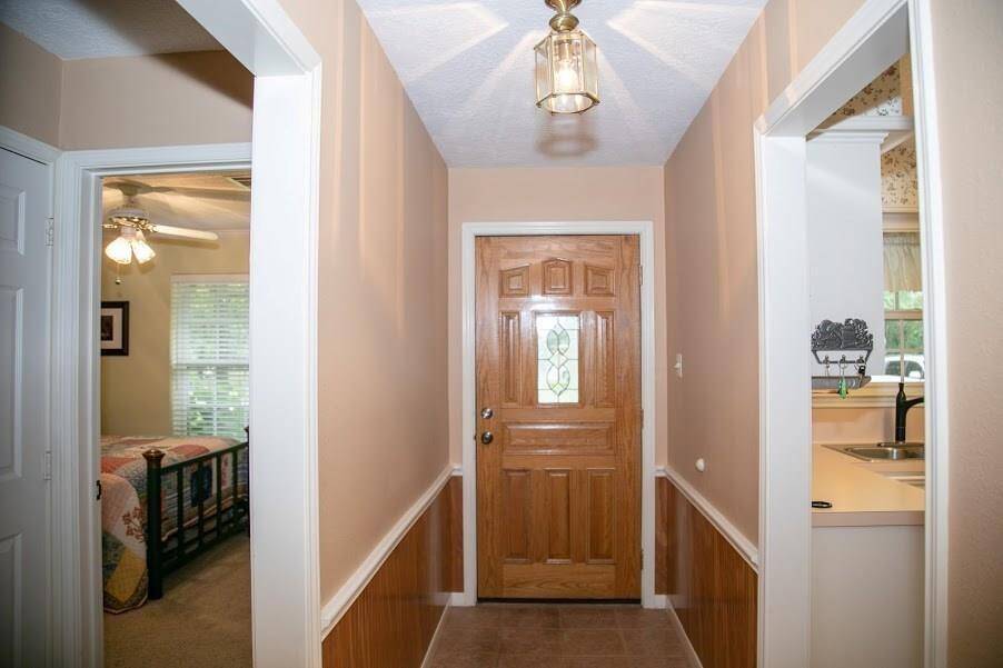 View of front entrance of the home.