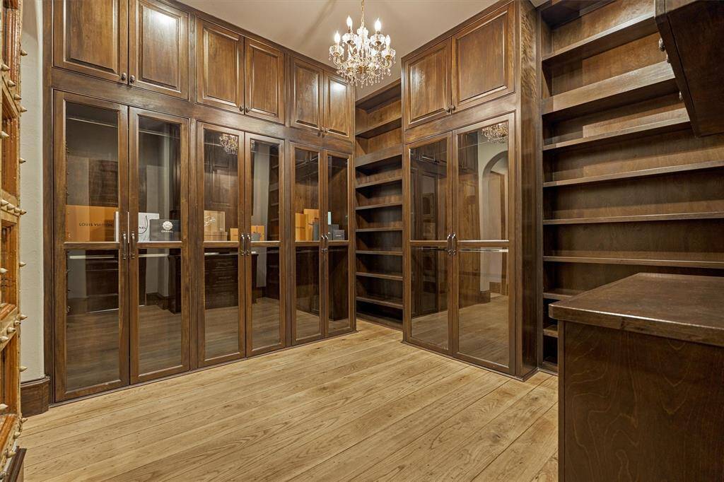 One of two customized closets, meticulously crafted to blend sophistication with optimal organization