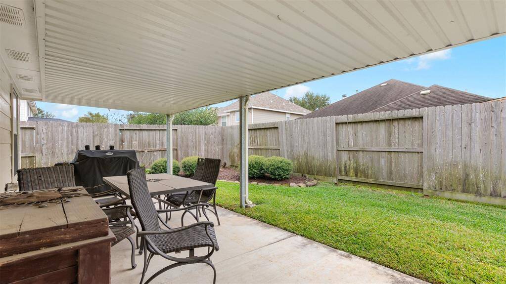 Covered back patio