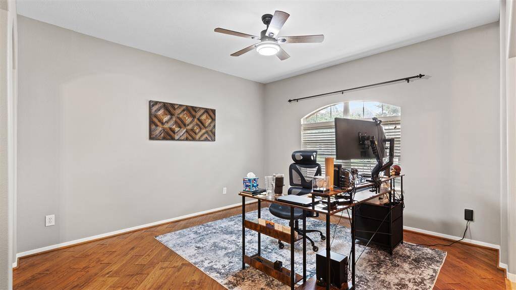 Dining room used as an office