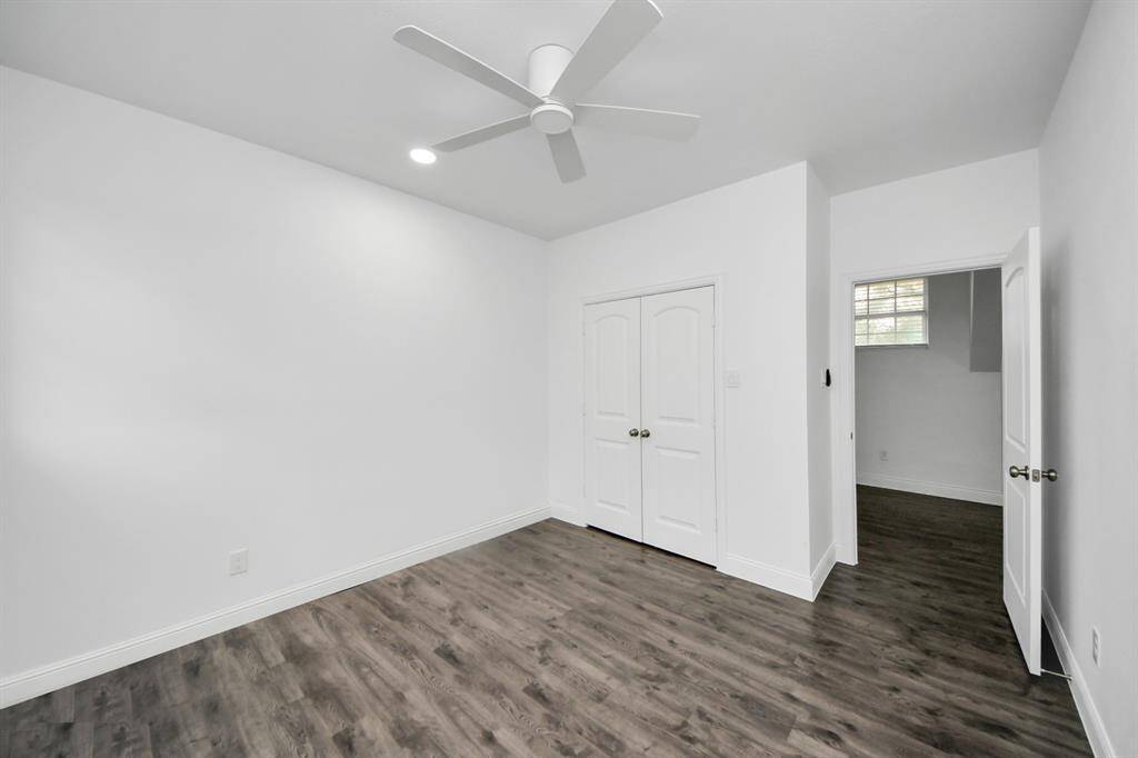 The garage apartment secondary bedroom is also a great space for guests, older children or extended family members!