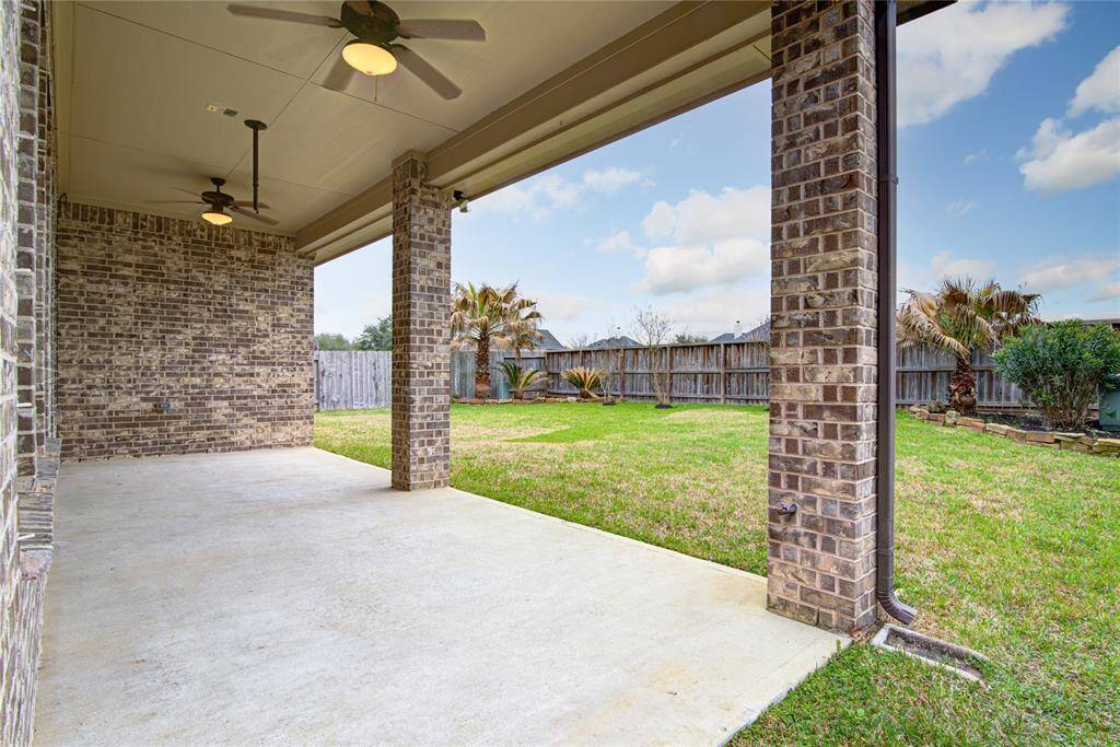 The deep patio is private because there are no immediate rear neighbors.