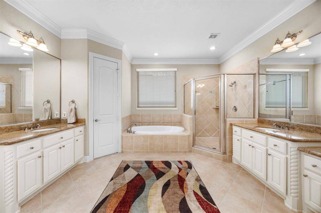 Another view of the generous master bath.