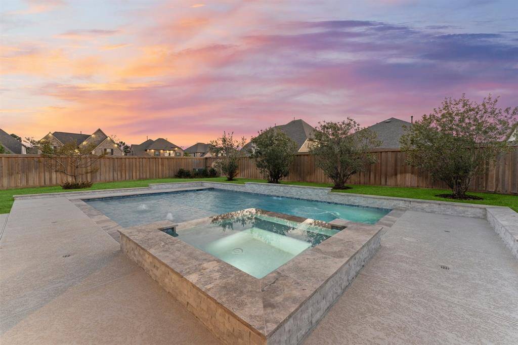 Heated pool and spa