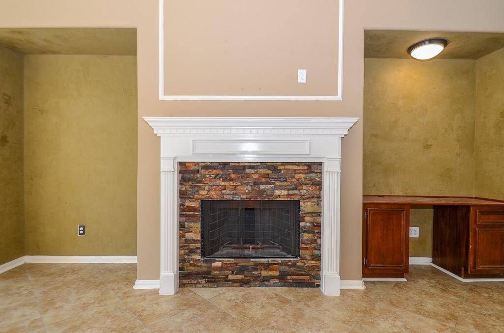 Fireplace in the living room