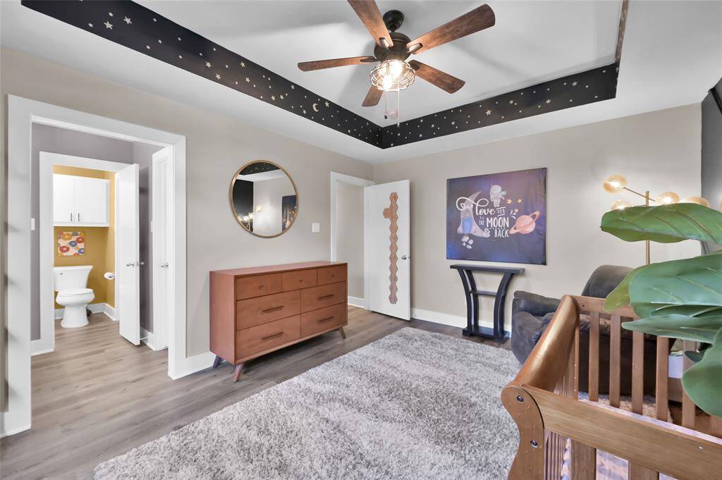 This bedroom has plenty of room for all of your favorite things or for anything you're itching to press the BUY NOW button on. Notice the beautiful natural light.
