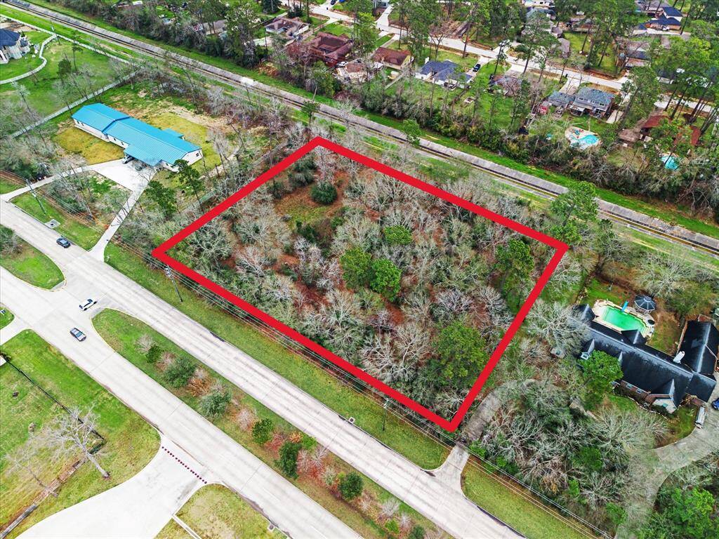 1.8 ACRES! RED OUTLINE IS FOR REFERENCE ONLY. REFER TO SURVEY FOR ACCURATE BOUNDARY LINES