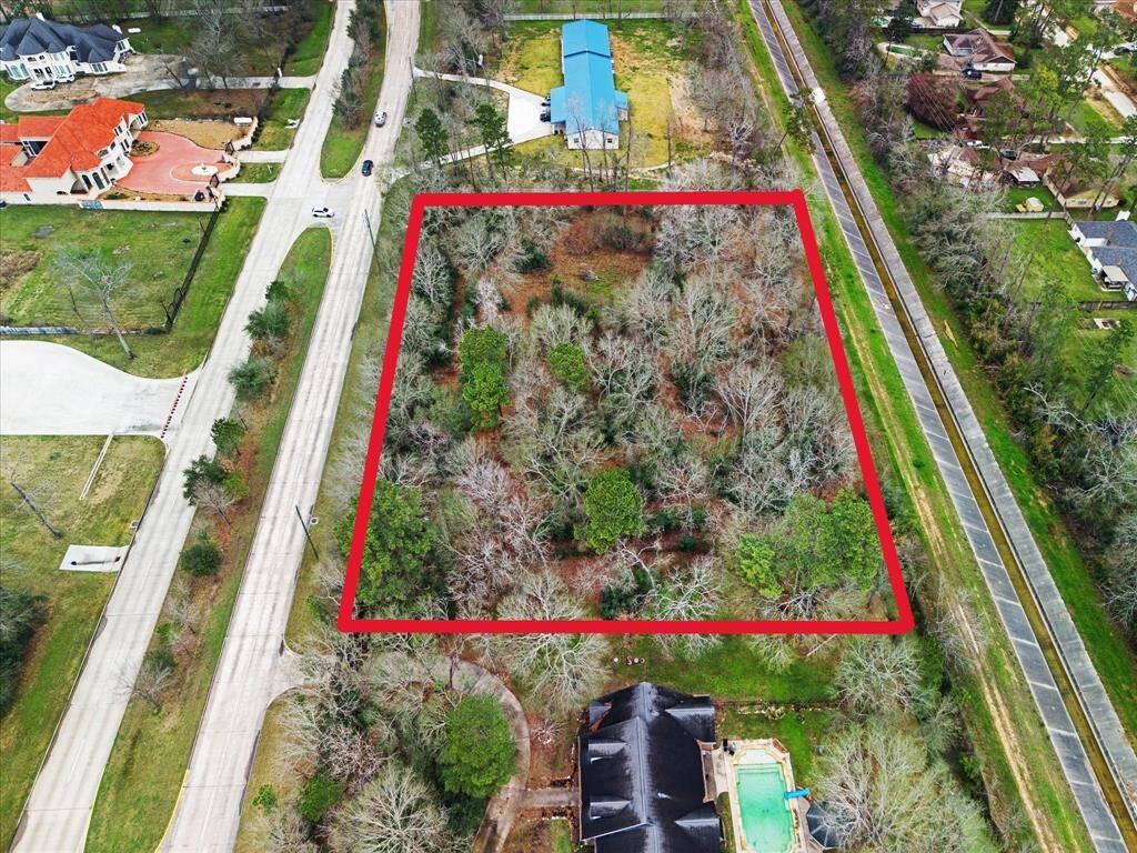 1.8 ACRES! RED OUTLINE IS FOR REFERENCE ONLY. REFER TO SURVEY FOR ACCURATE BOUNDARY LINES