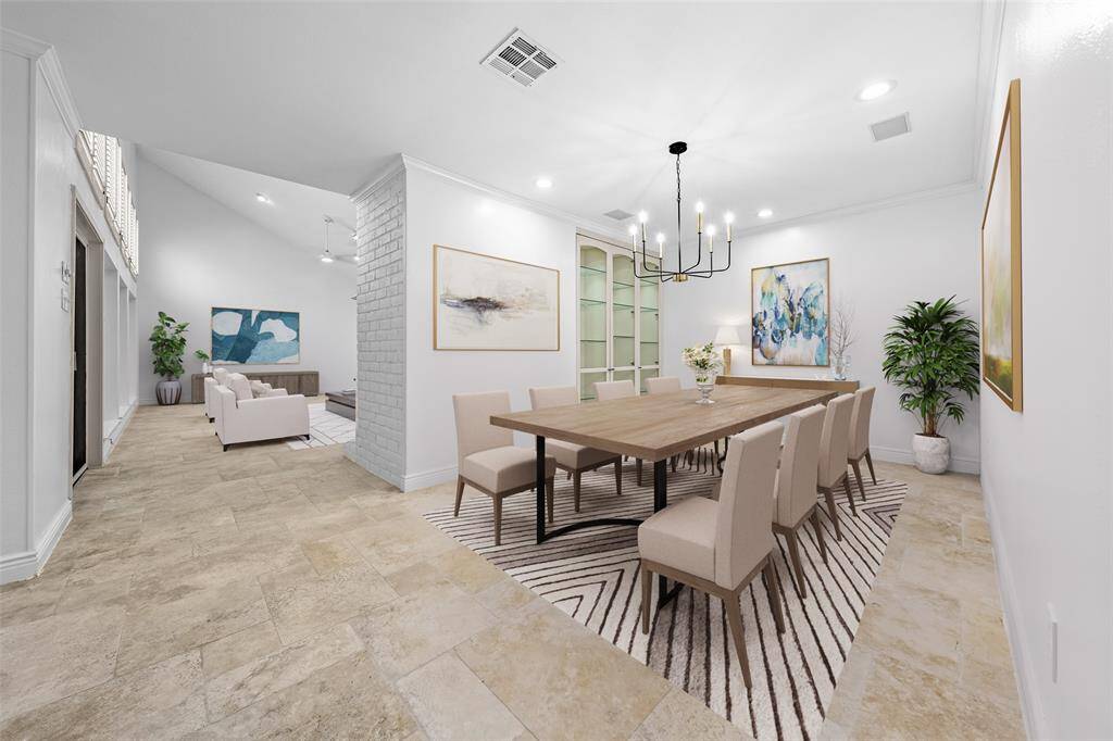 Picture hosting gatherings where the conversation flows effortlessly here in your formal dining room, creating a harmonious connection between all the main living areas. (vs)