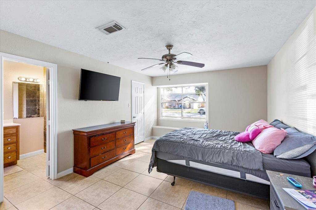 Primary suite with charming window seat