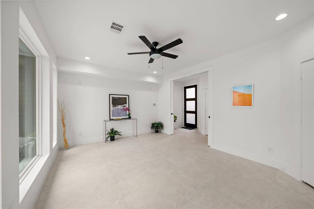 Stylish and functional room on the 1st floor with a full bath.