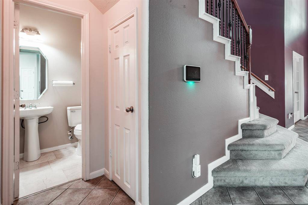Half bath downstairs.