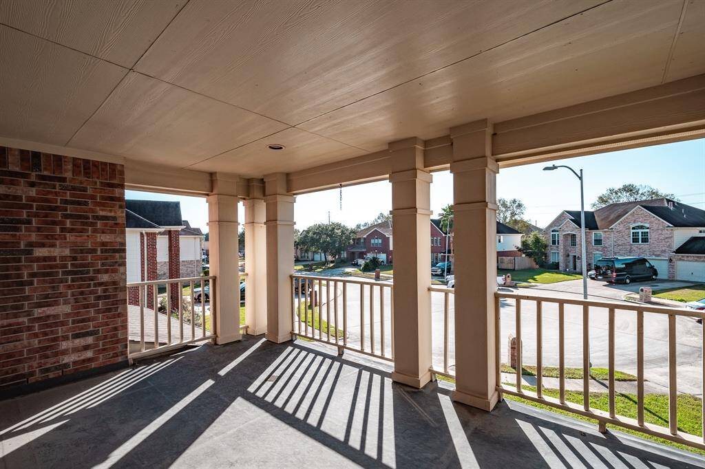 Another view of this fantastic porch. View of cul-de-sac and sidewalks
