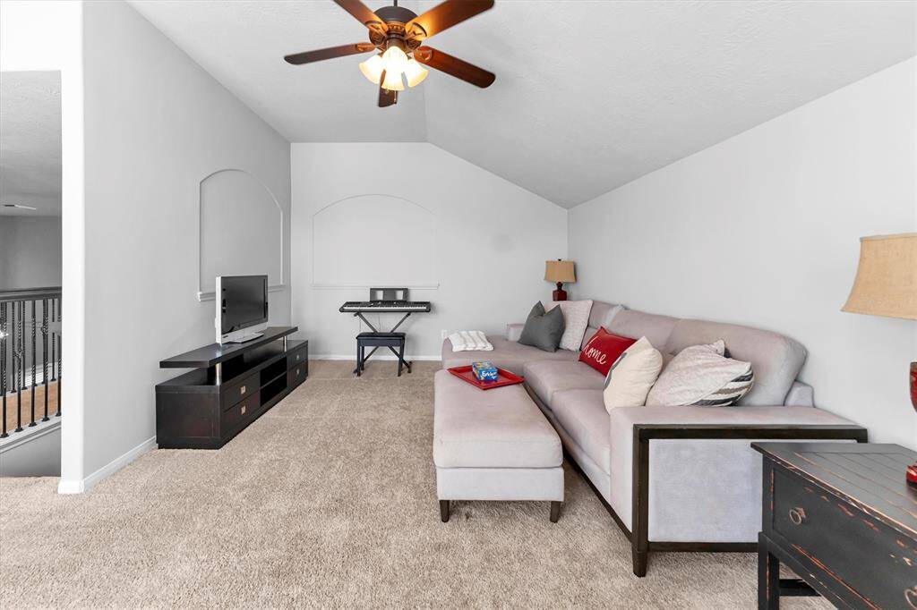 Plenty of space for multiple use. playroom,workout area, playroom, etc.