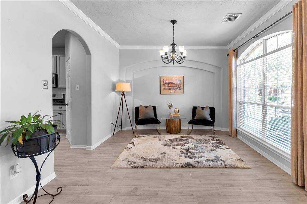 Dining/Sitting area welcomes you upon entry