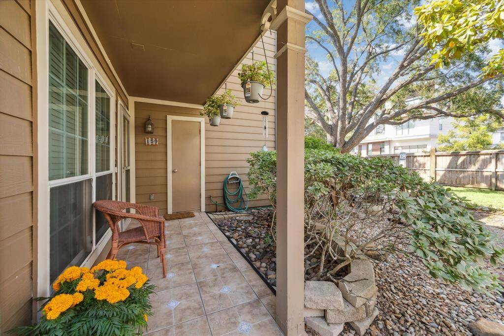 Spacious front porch