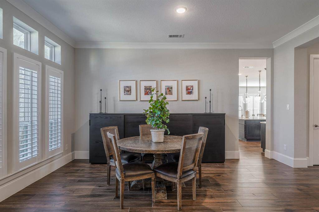 Formal dining area