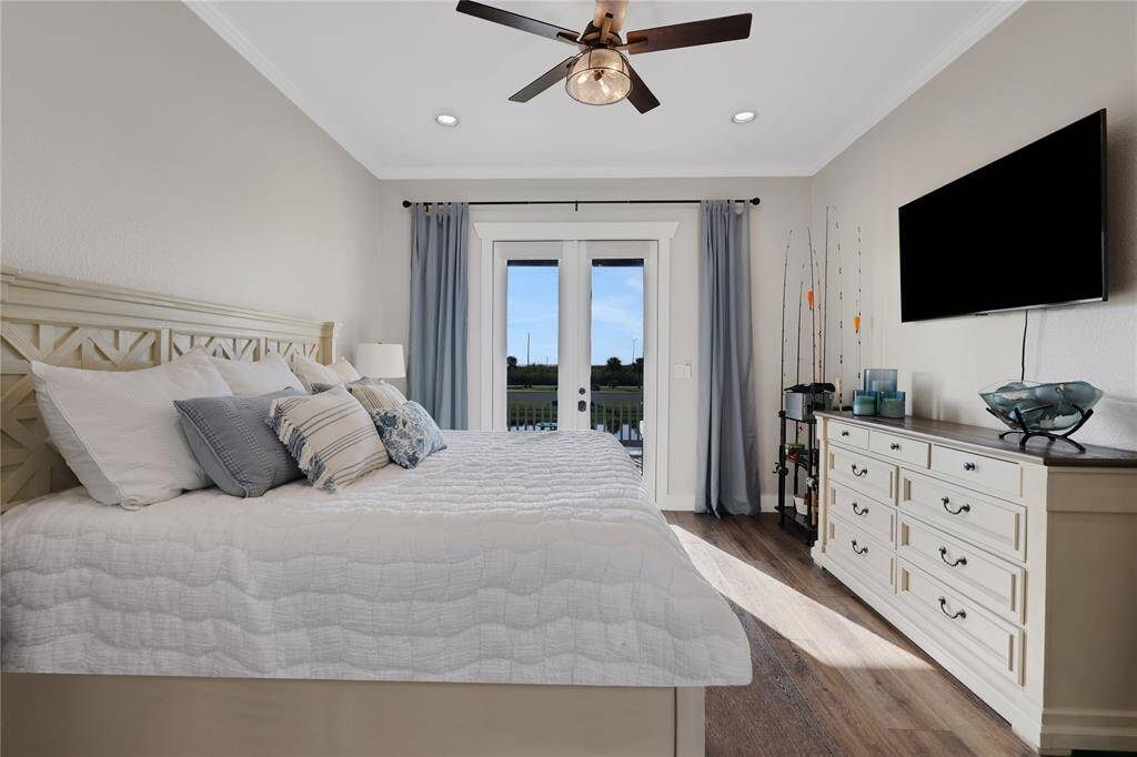 One primary bedroom on the 1st floor with un-suite.