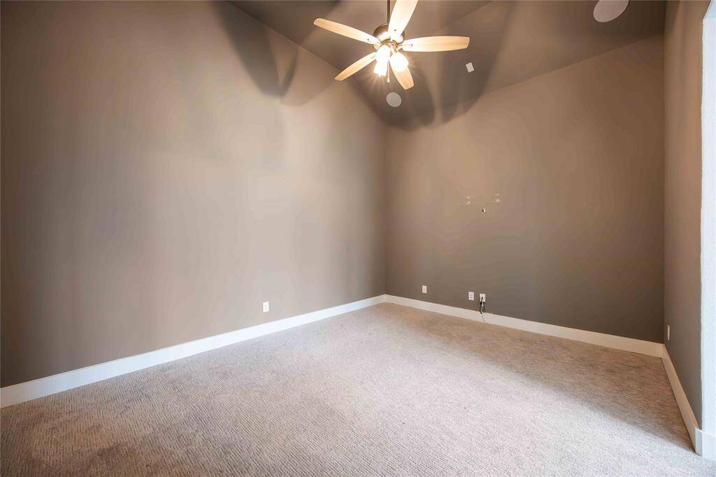 Media room - the only space with carpet