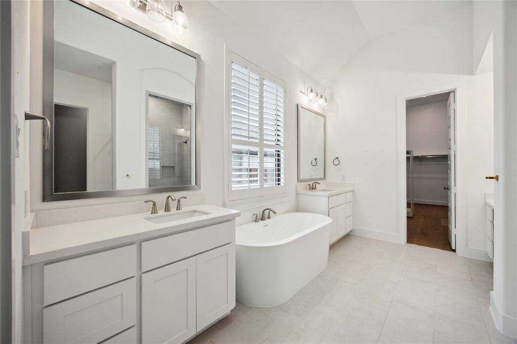 Spa like primary bathroom