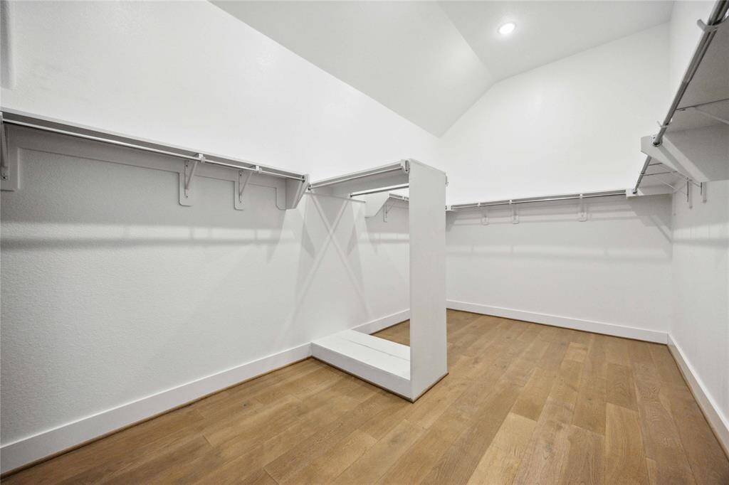 Large primary bedroom closet