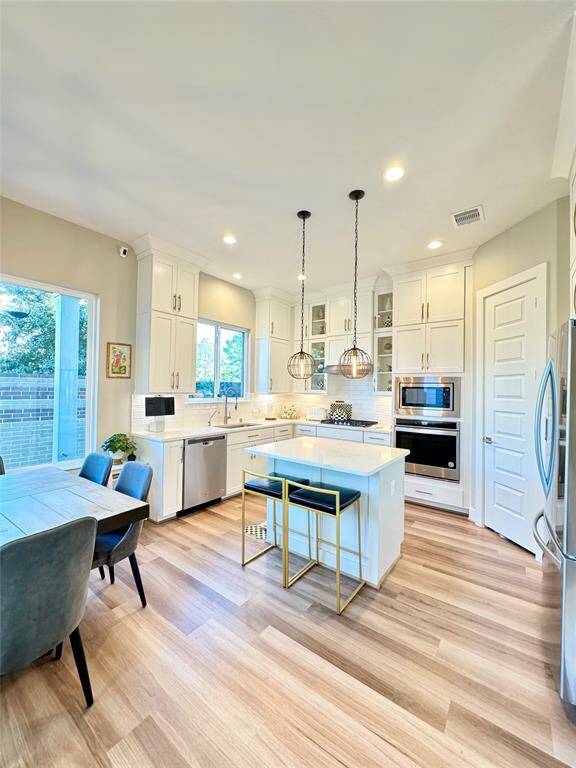 Beautiful kitchen with customized stackable cabinets