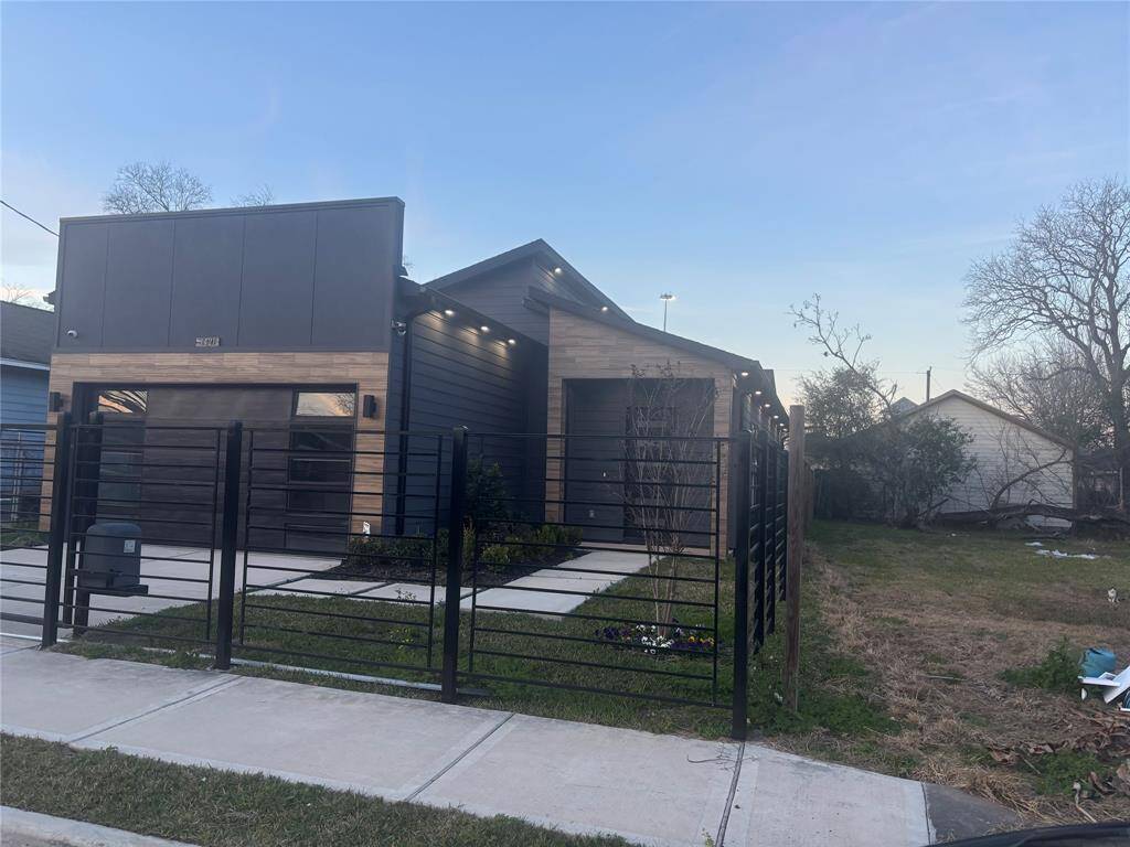 Finished property adjacent to subject