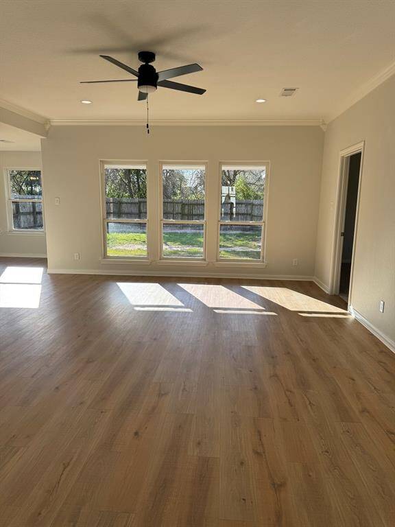 Living room view from front entry