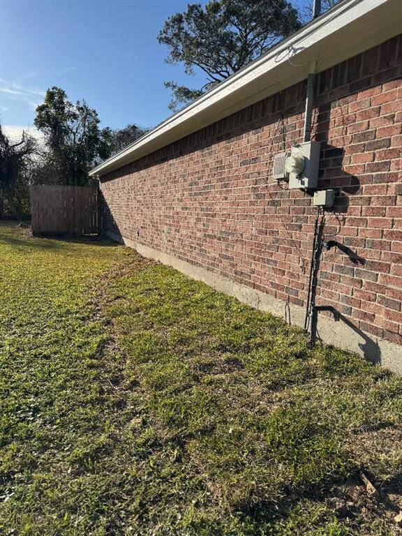 Left side of property