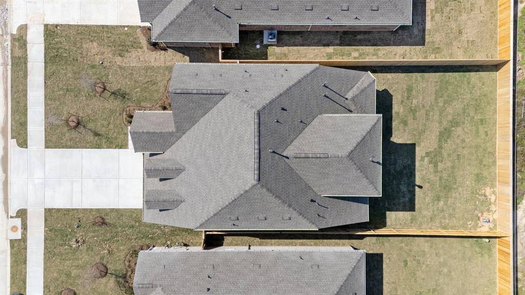 This aerial view of your home shows the amazing view of your lot.