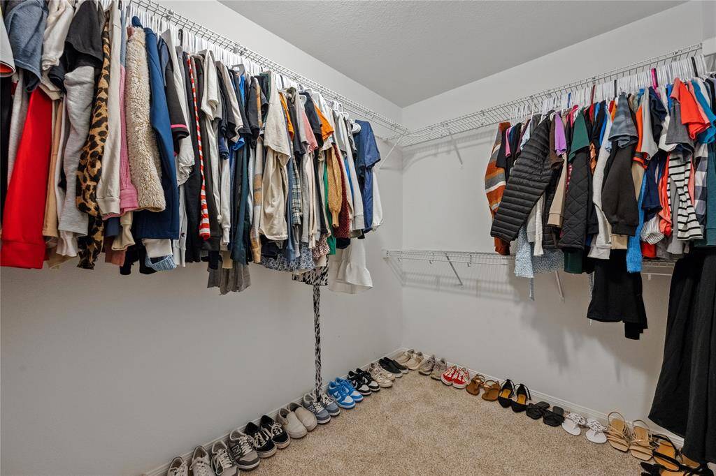 Second walkin closet in primary bedroom