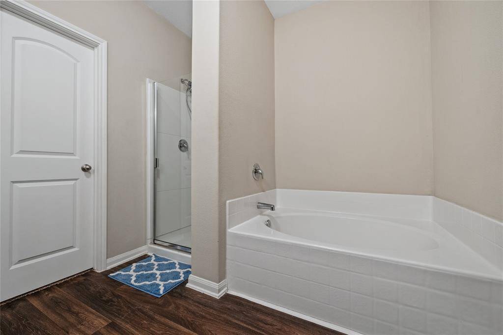 Primary tub with seperate shower